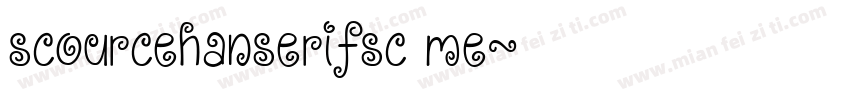 scourcehanserifsc me字体转换
